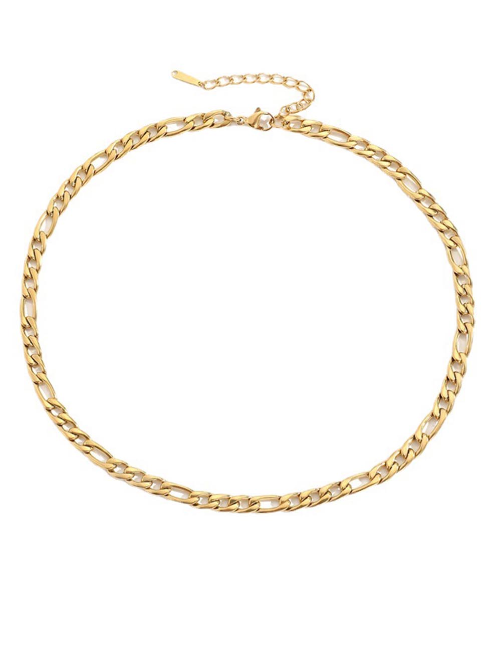 Figaro Chain Chain Titanium Necklace