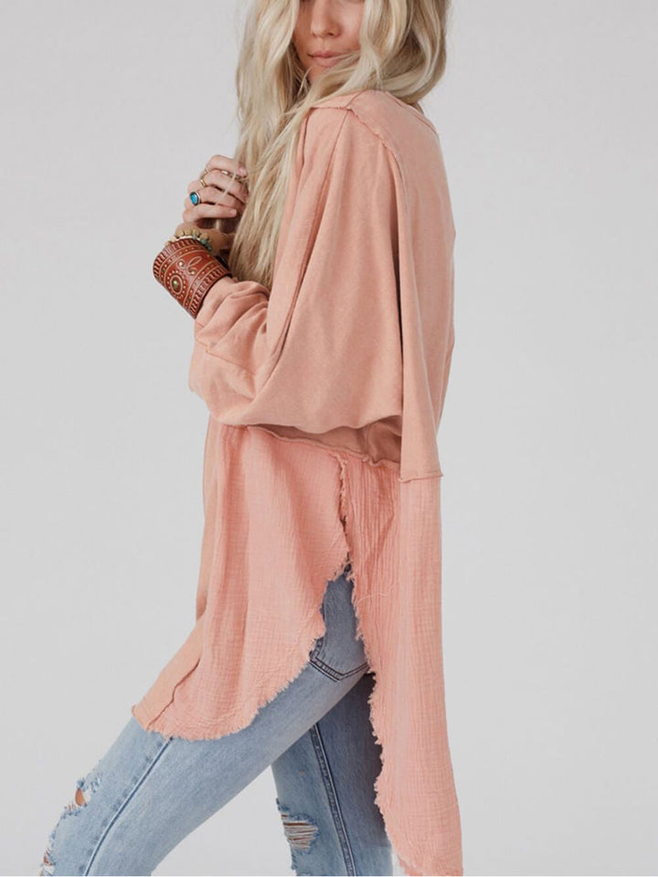 Relaxed Patchwork Oversized Shirt