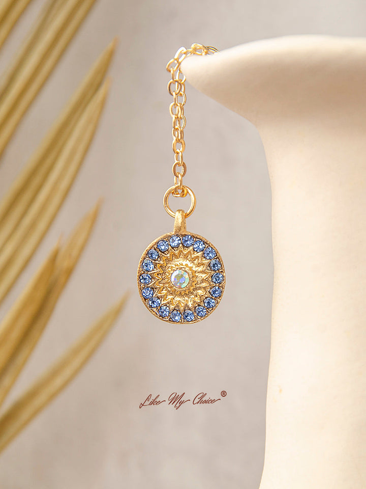 Bohemian Moon & Star Opal Necklace