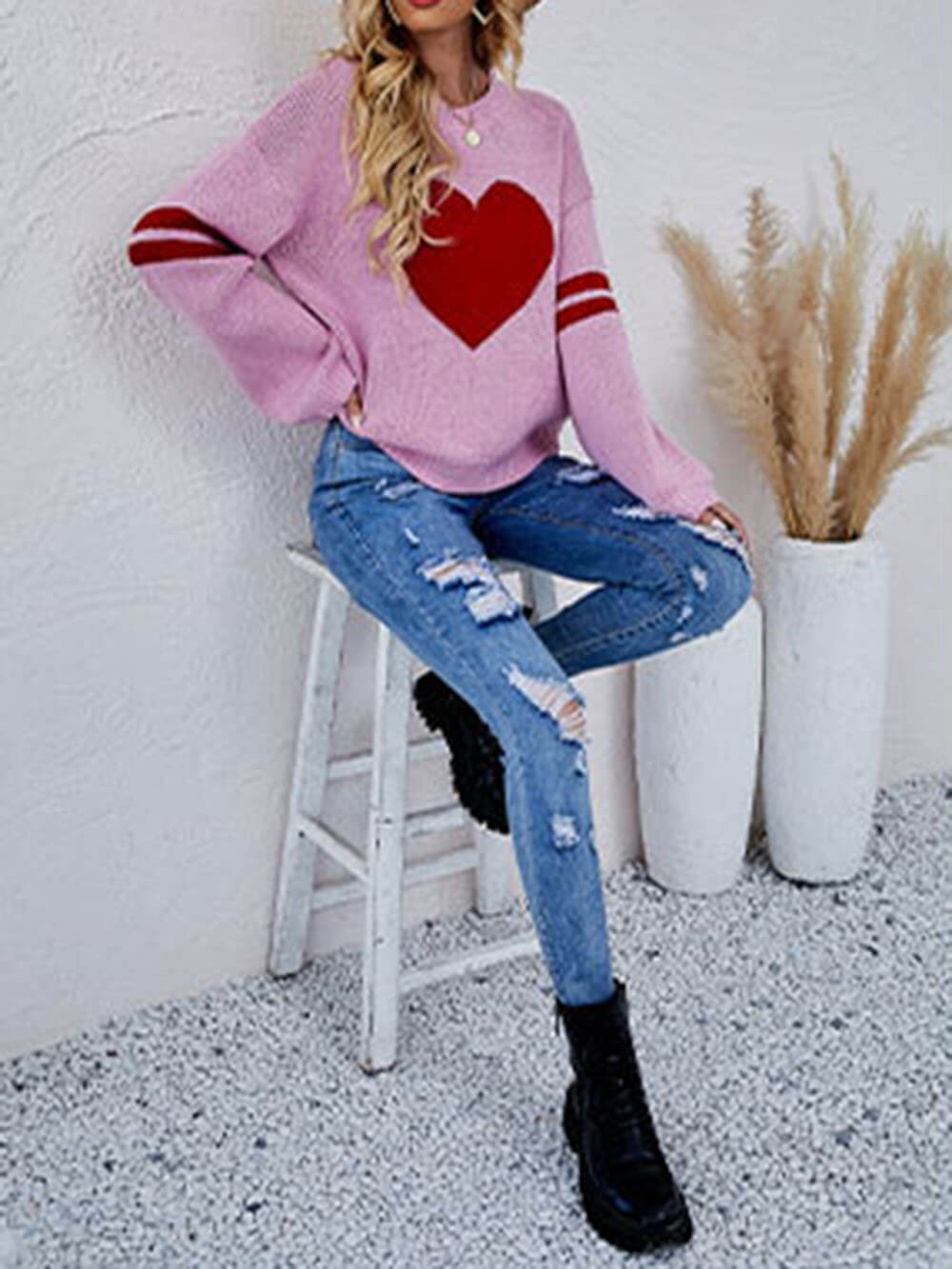 Loose Love Patchwork Sweater