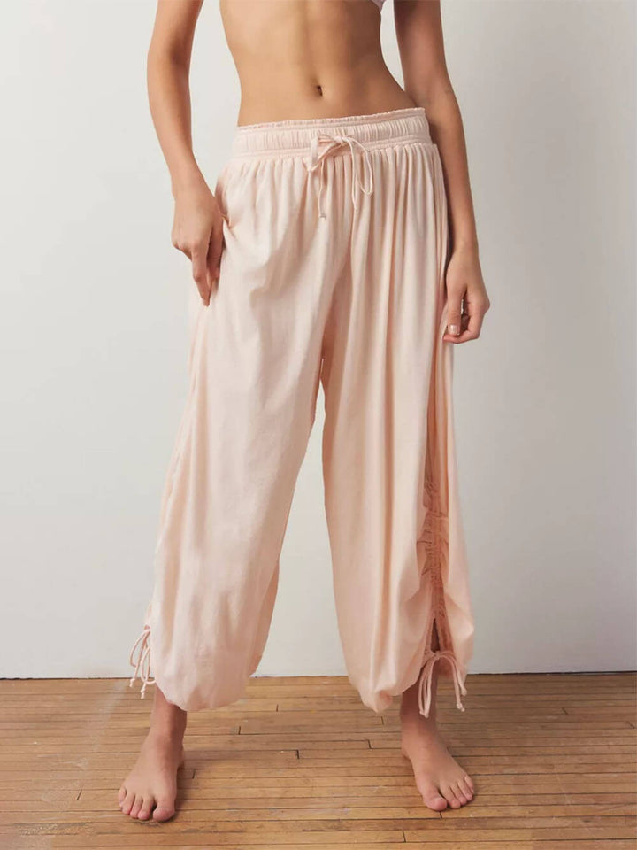 Casual Drawstring Home Slouchy Pants
