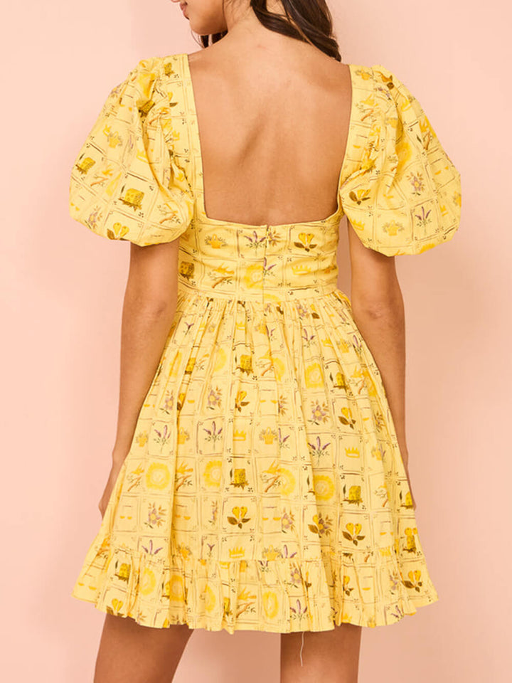 Επιλεγμένο Μίνι φόρεμα με στάμπα έθνικ πλακιδίων