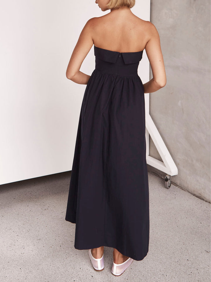 Resort Style Tulare stroppeløs midi-kjole