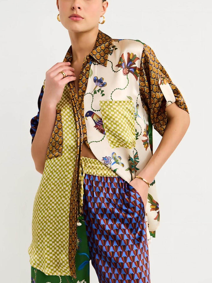 Special Folk Style Printed Loose Shirt