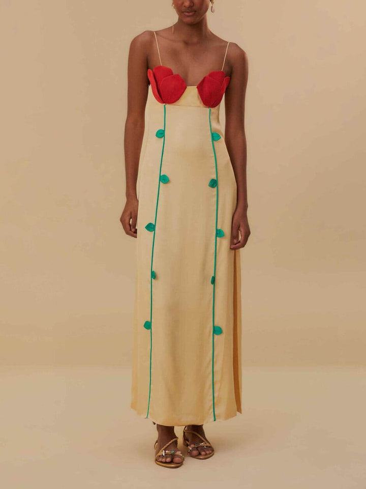 Modna i seksowna kontrastowa patchworkowa sukienka midi bez rękawów
