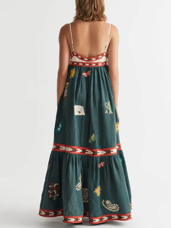 Sommersjov Unik Midi-kjole med tryk