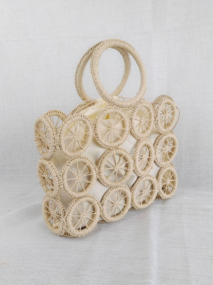 Fashionable Woven Leisure Wheel Handbag