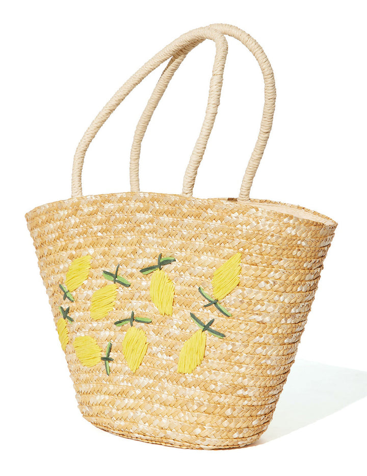 Natürliche Zitronen-Einkaufstasche