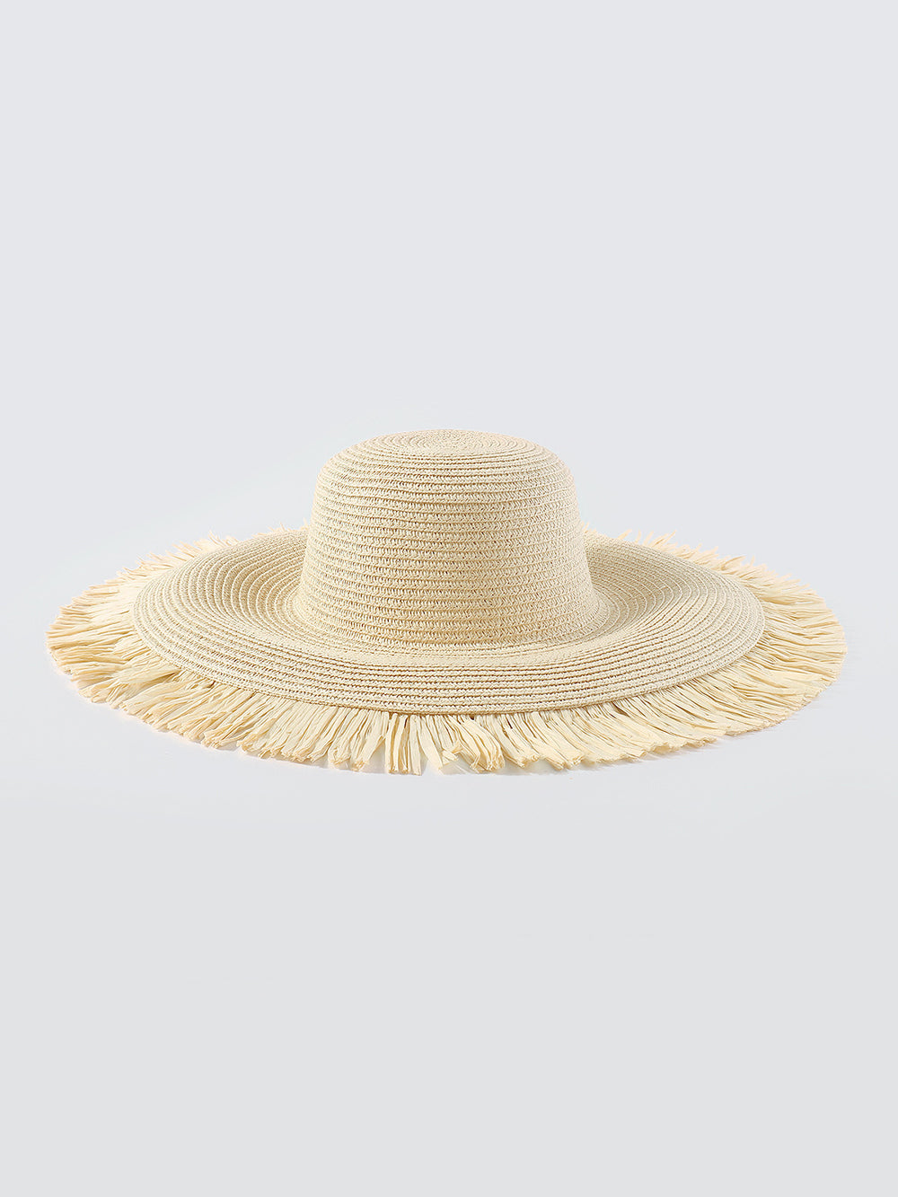 قبعة القش بريم الخام
