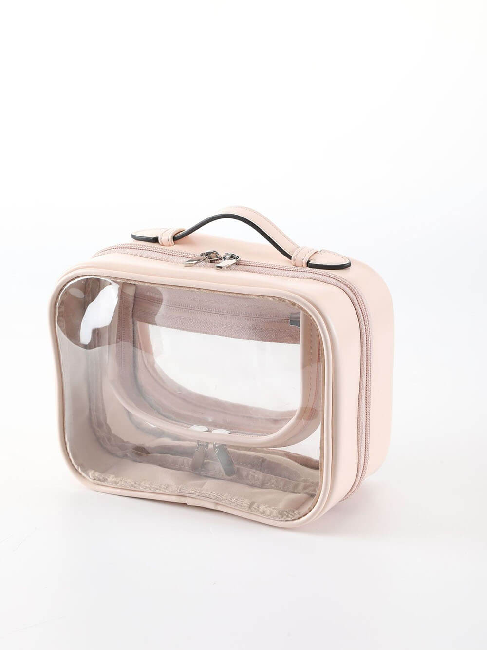 حقيبة مكياج محمولة شفافة من البولي يوريثان