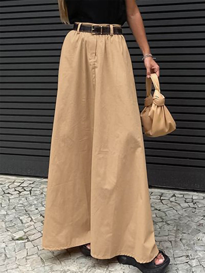 Volná dlouhá sukně přizpůsobená street stylu