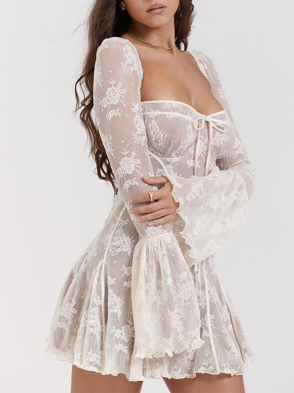 Vintage Cream Lace Corset Dress – Likemychoice
