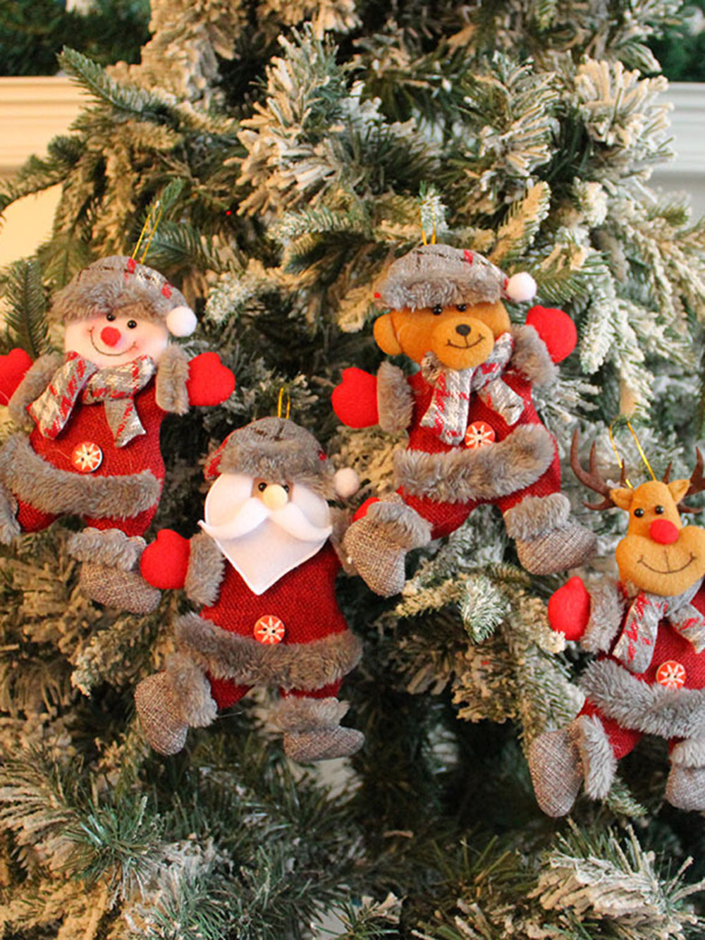 Κρεμαστό στολισμό κούκλας παραθύρου χριστουγεννιάτικο δέντρο