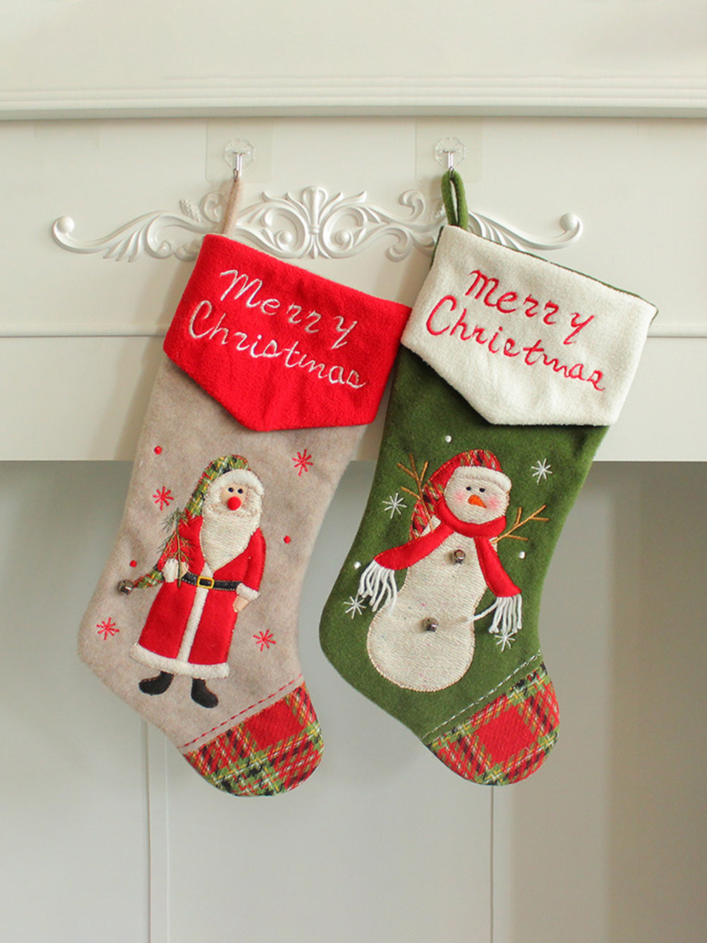 Calcetines de regalo de Navidad Bolsa de dulces Colgante de ventana