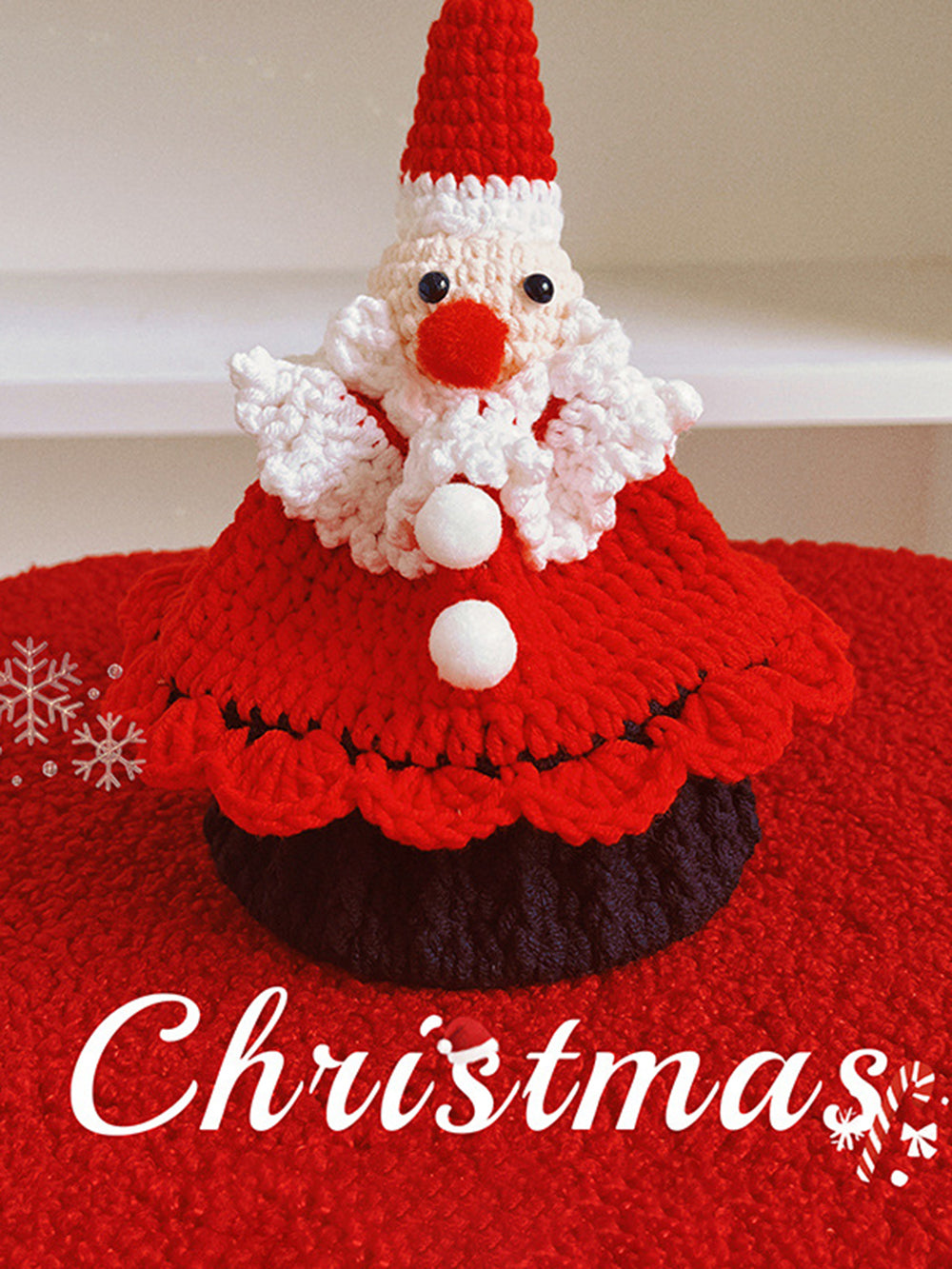 Christmas Tree Old Man's Wool Crocheted Christmas Gift