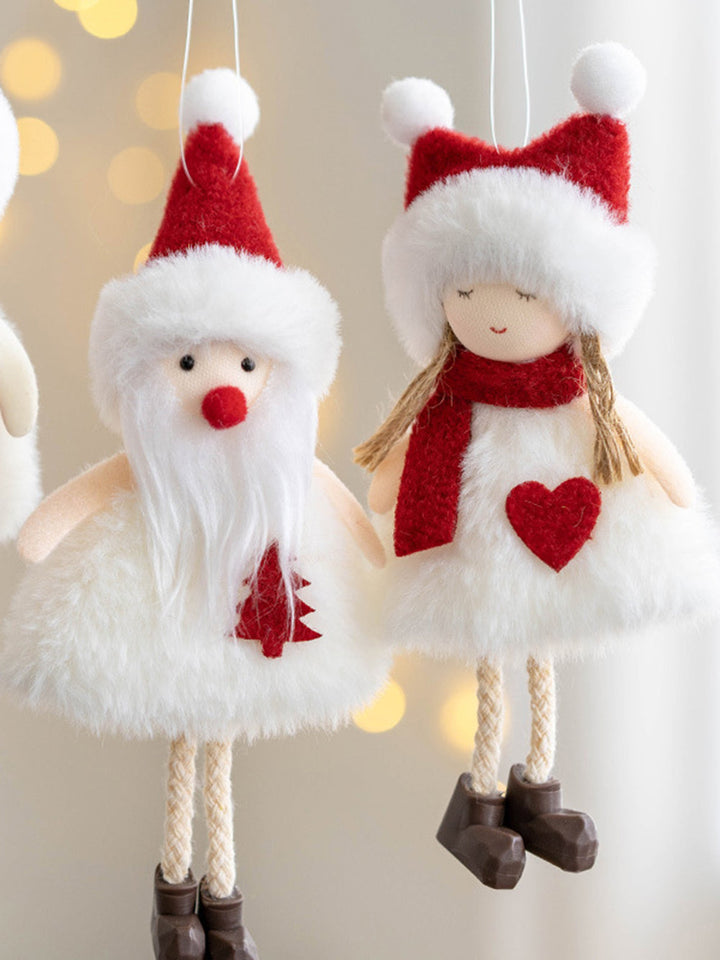 Přívěsek na ozdobu plyšové panenky na vánoční stromeček