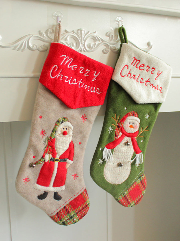 Calcetines de regalo de Navidad Bolsa de dulces Colgante de ventana