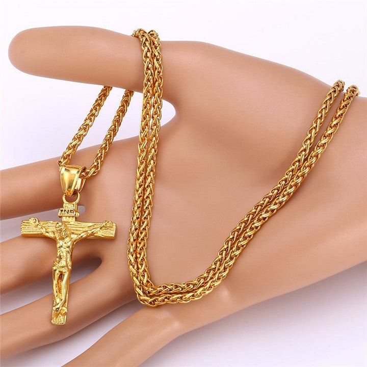 Velikonoční kříž klíční kosti náhrdelník