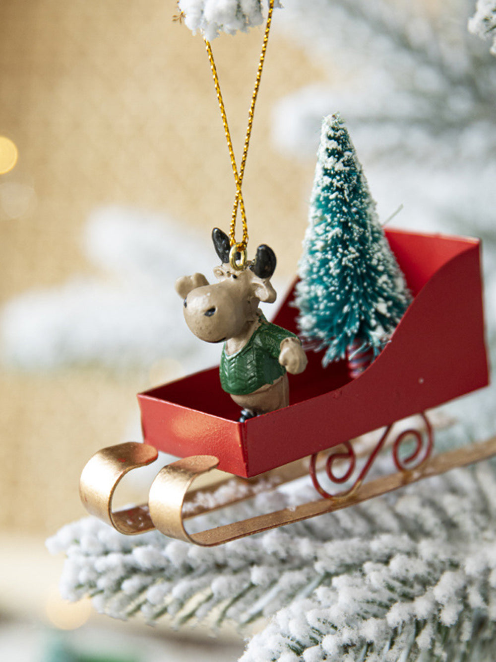 Christmas Nordic Style Sleigh Pendant Decorations