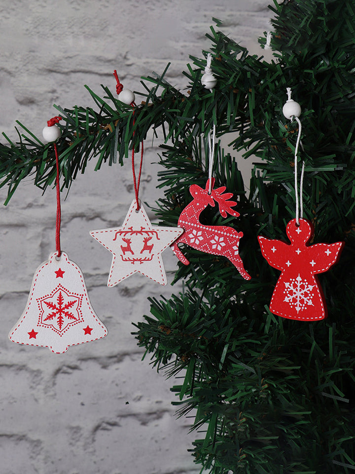 12 Uds. Colgante de árbol de Navidad de regalo para niños de Navidad