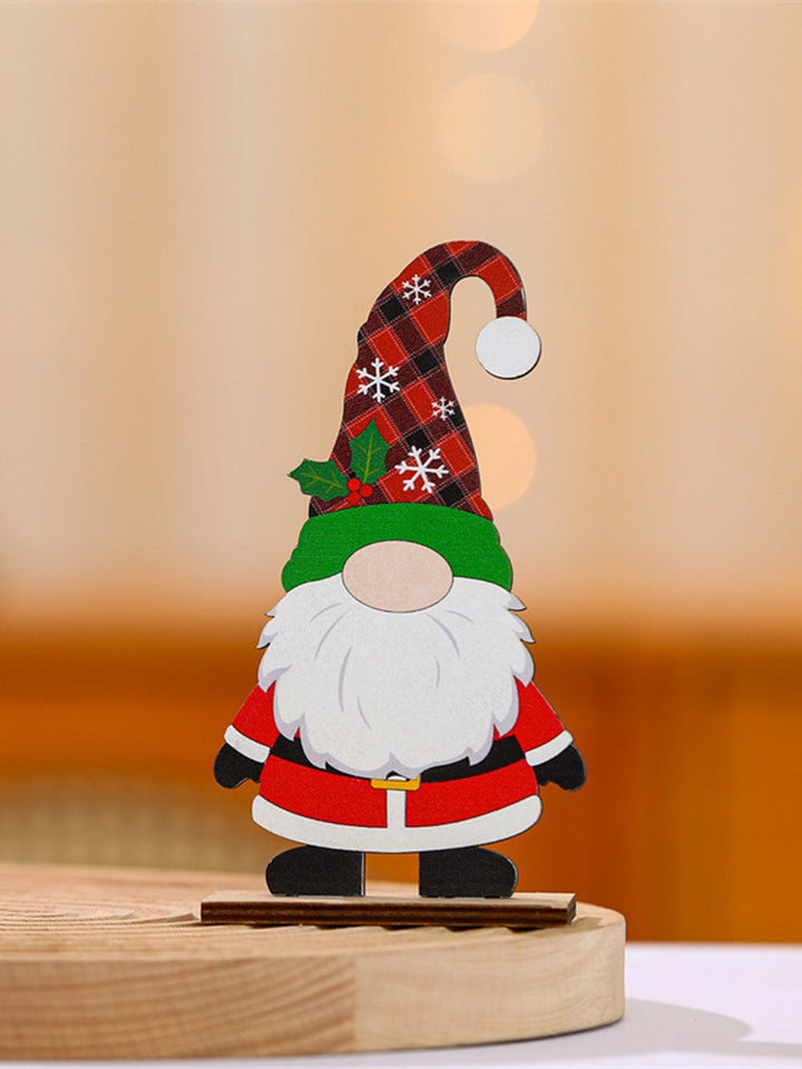Weihnachtlicher gesichtsloser alter Mann, dekorative Ornamente
