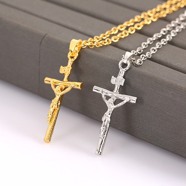 Easter Cross Clavicle Necklace