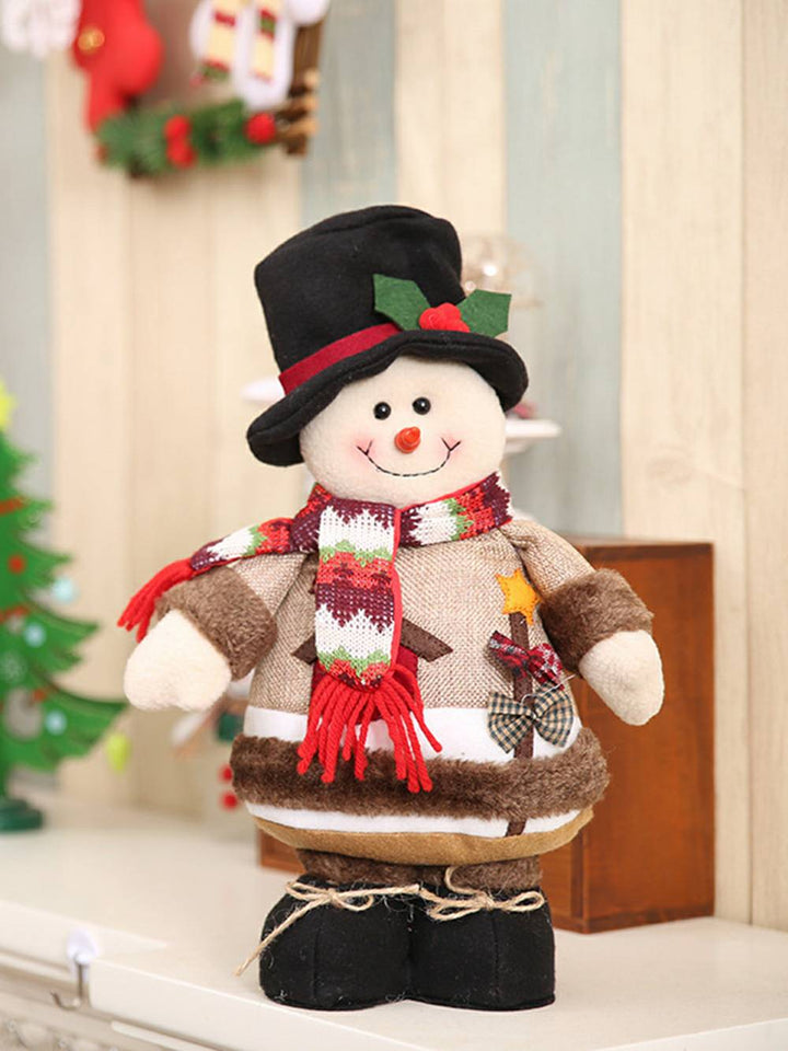 Crăciun Om de Zăpadă Elan Bătrân în picioare Ornament Figura Decor