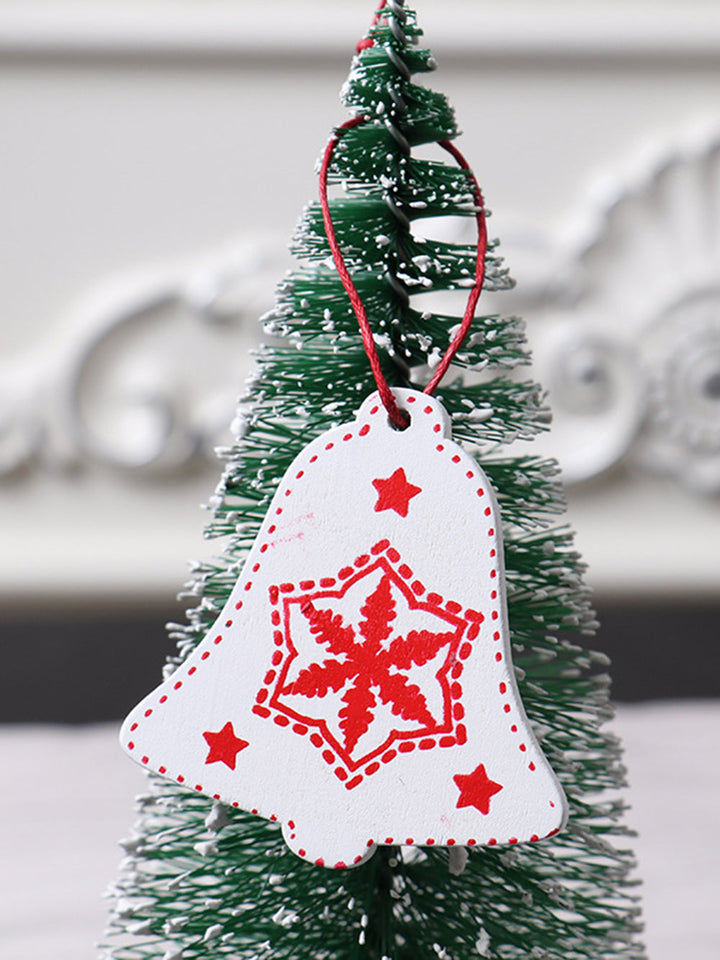 12 قطعة هدية عيد الميلاد للأطفال قلادة شجرة عيد الميلاد