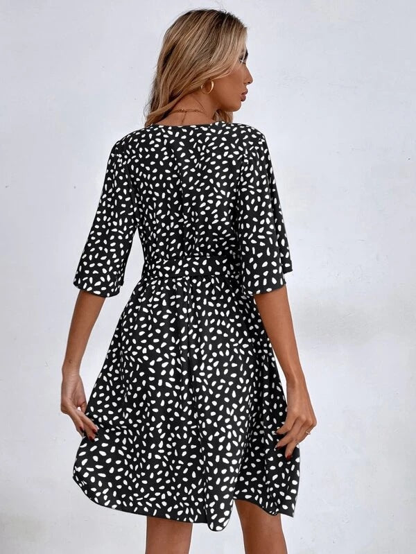 الخامس الرقبة الخصر أزياء فستان بوهو متعدد الاستخدامات