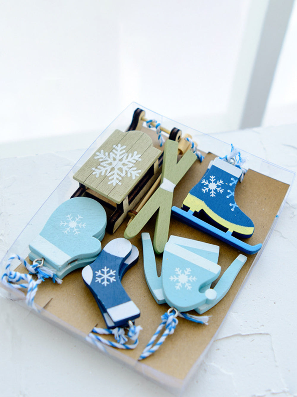 圣诞树雪橇袜子手套挂件盒