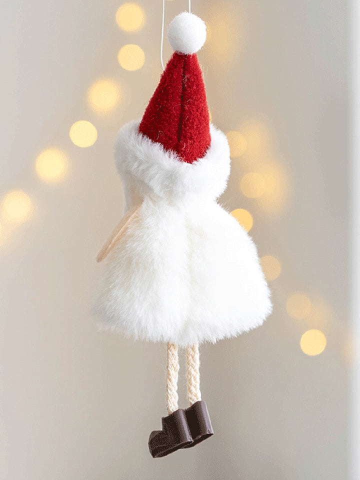 Kerstboom pluche pop decoratie hanger