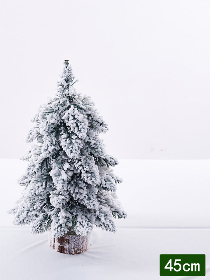 Beflockter Mini-Weihnachtsbaum, dekorativer Tischschmuck