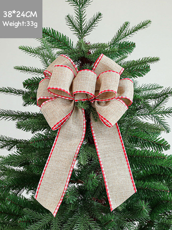 Kerstboom strik stof print decoratie