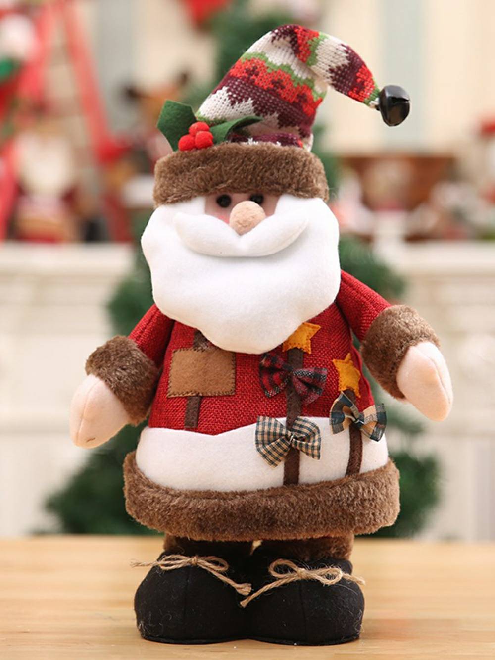 Christmas Snowman Elk Old Man Standing Figure Ornament Decoration