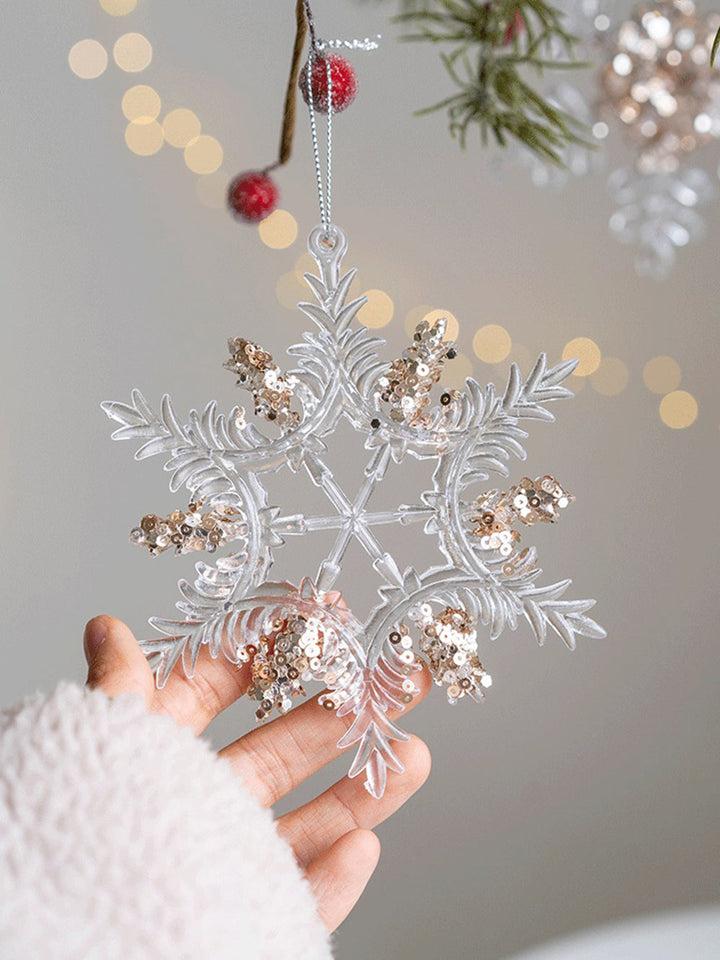 Decorazioni natalizie Ciondolo decorativo con fiocco di neve natalizio