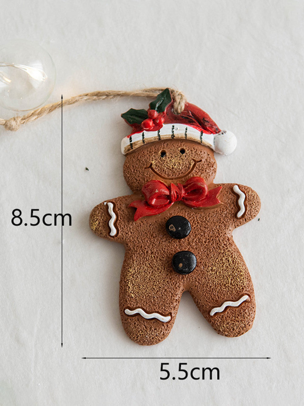 Gingerbread Man Versierd Met Kerstversiering