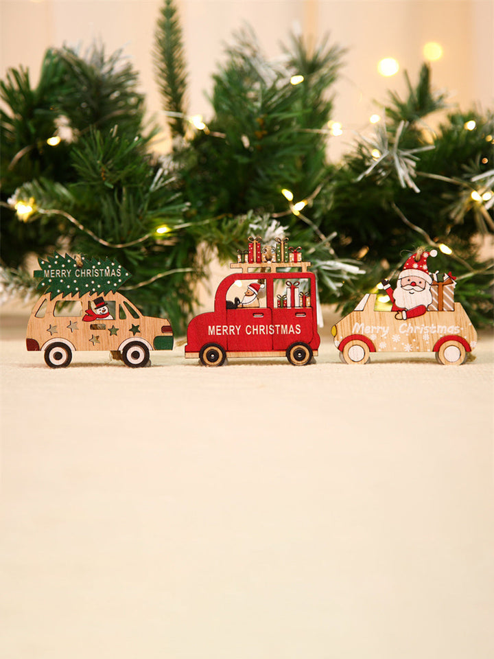 Caixa de presente de decoração de árvore de Natal 9 unidades com pequenos enfeites