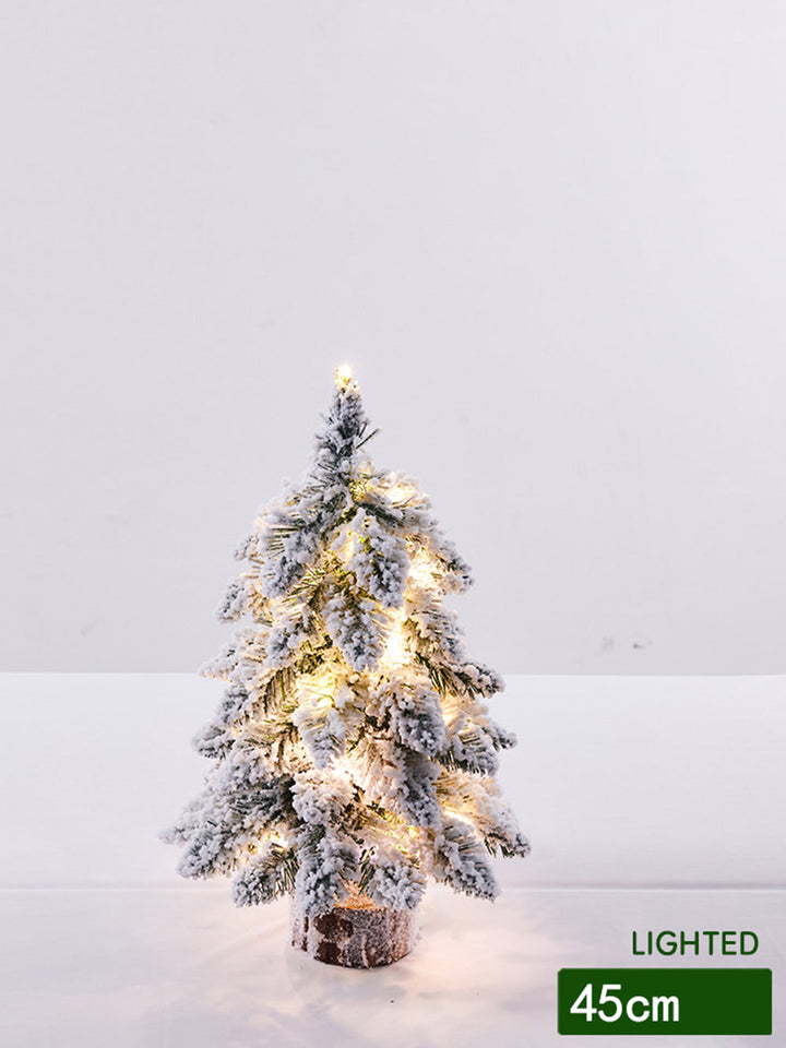 Flokkede Mini juletræ dekorative bordpynt