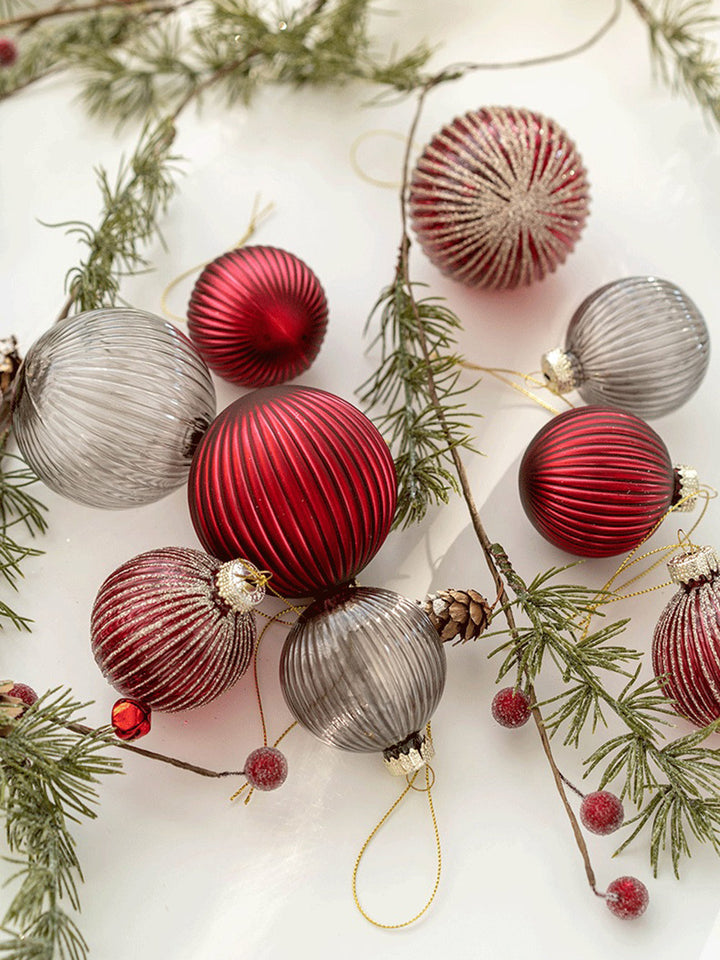 Juleglaskugle juletræ dekorationssæt