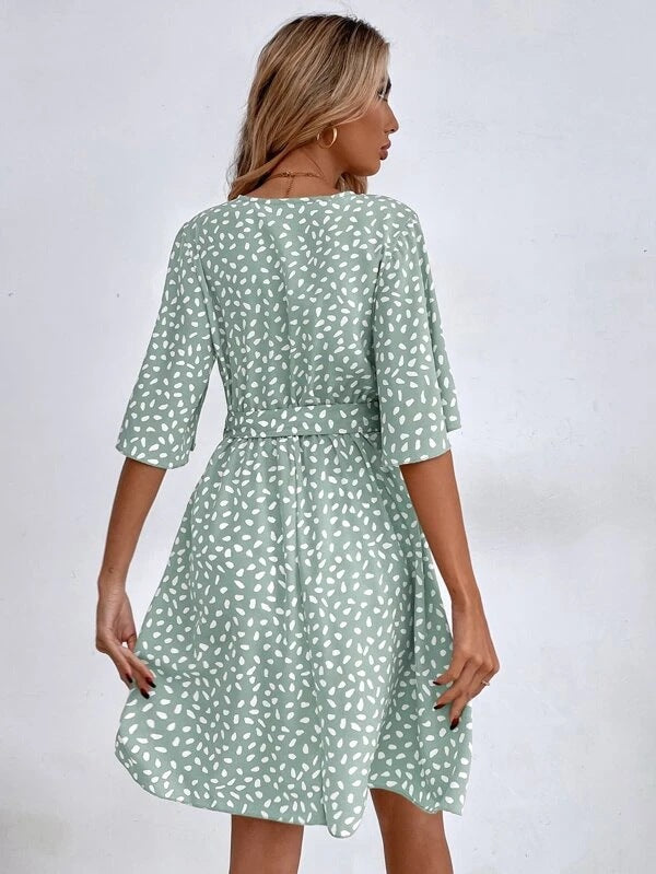 الخامس الرقبة الخصر أزياء فستان بوهو متعدد الاستخدامات