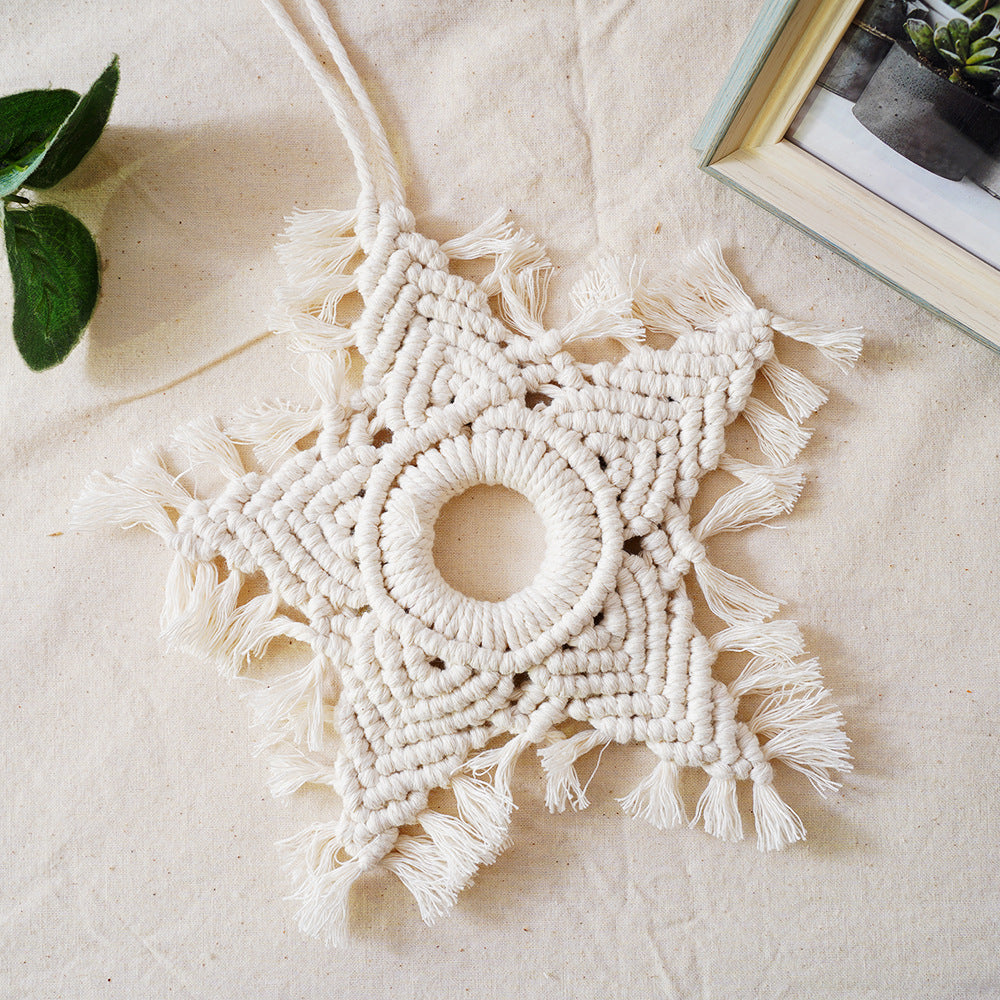 Cotton Star Wall Hanging: Chique huisaccent