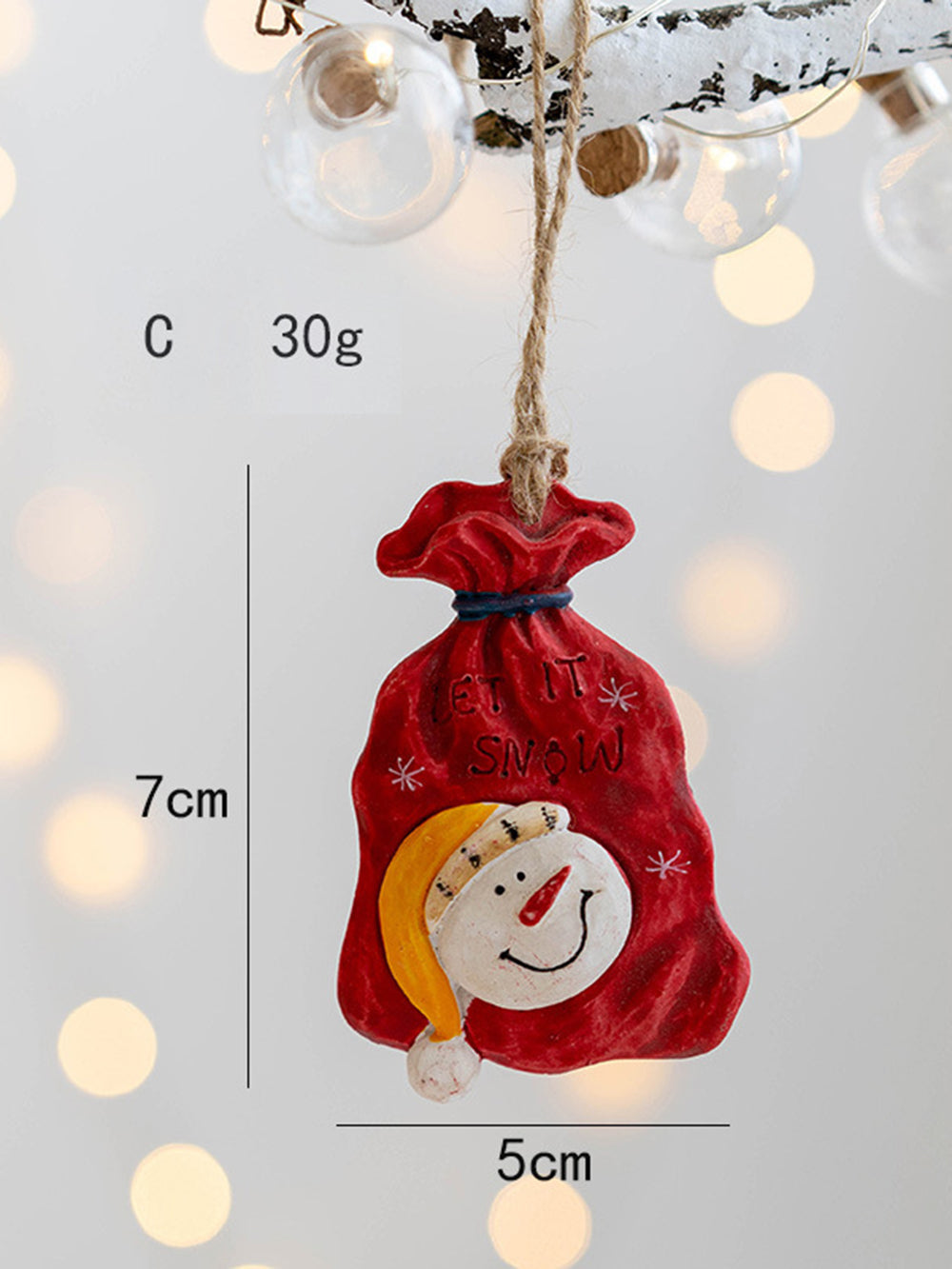 Colgante pequeño para decoración de árbol de Navidad