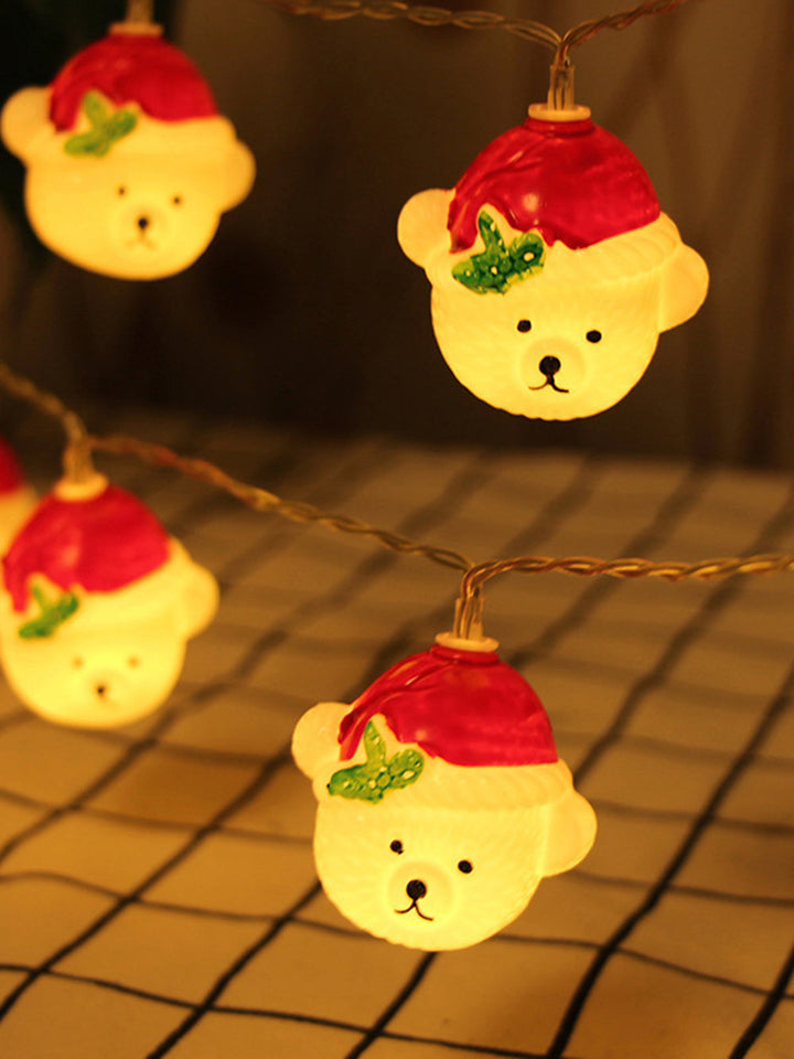 Led Christmas Snowman String Lights
