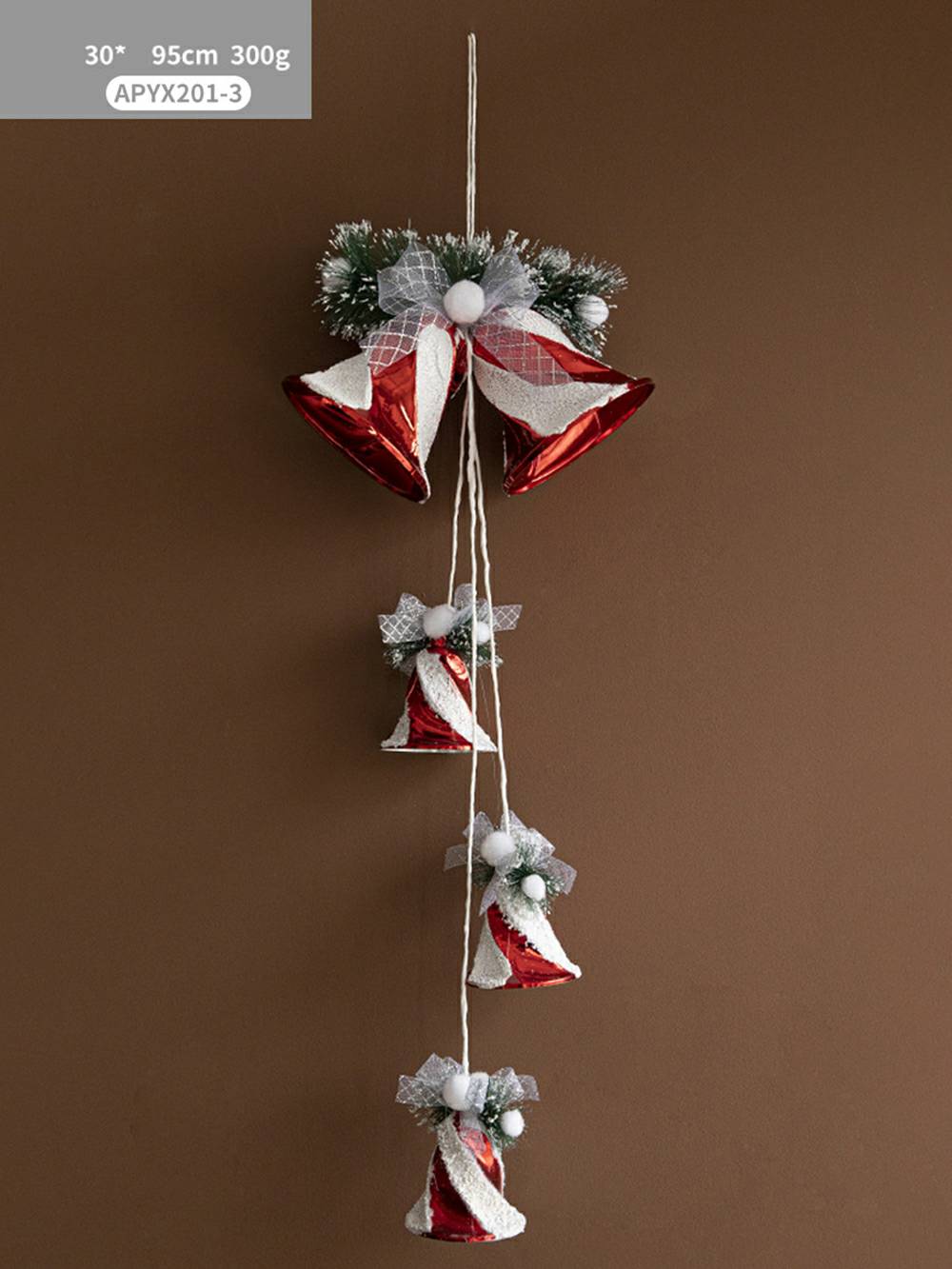 Vánoční zvonek s přívěskem aranžmá dekorace