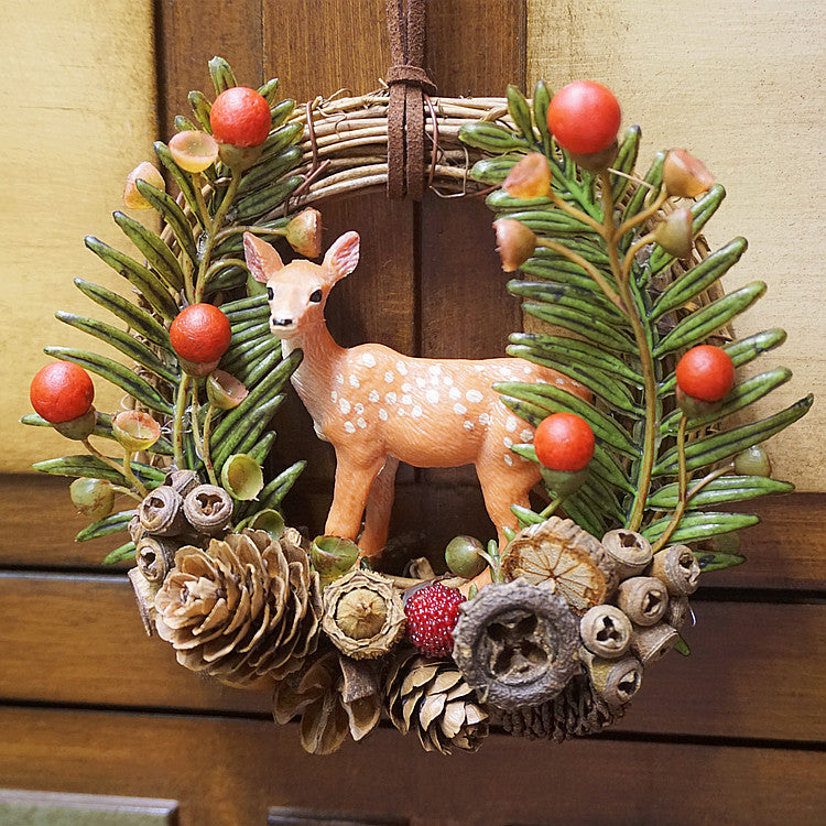 LikeMyChoice; Χριστουγεννιάτικο Δάσος Sika Deer Car Hanging
