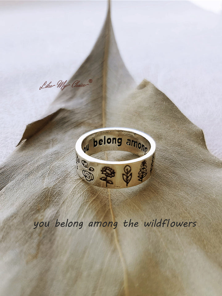 You Belong Among The Wildflowers Ring
