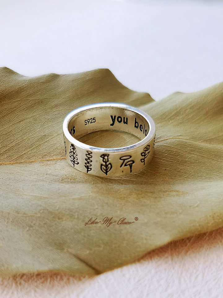 你属于野花戒指
