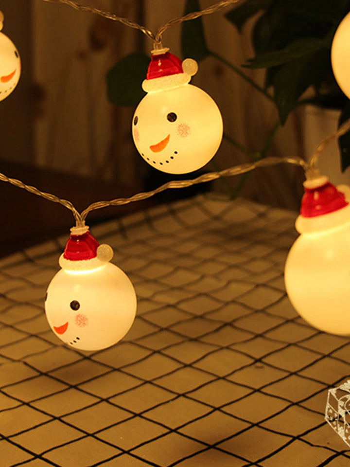 LED 圣诞雪人串灯