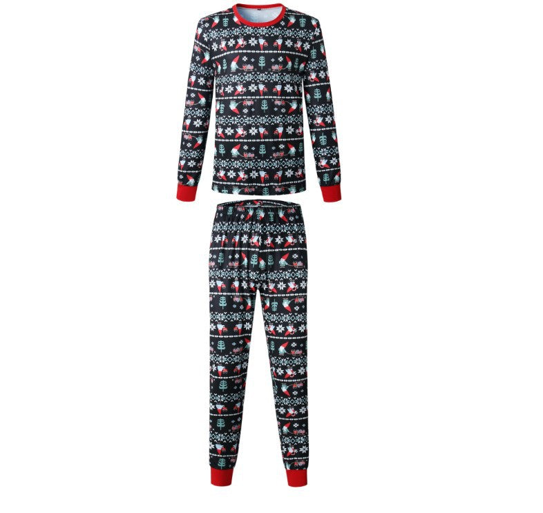 Cute Santa and Snowflake Print Family Matching Pajamas Sets