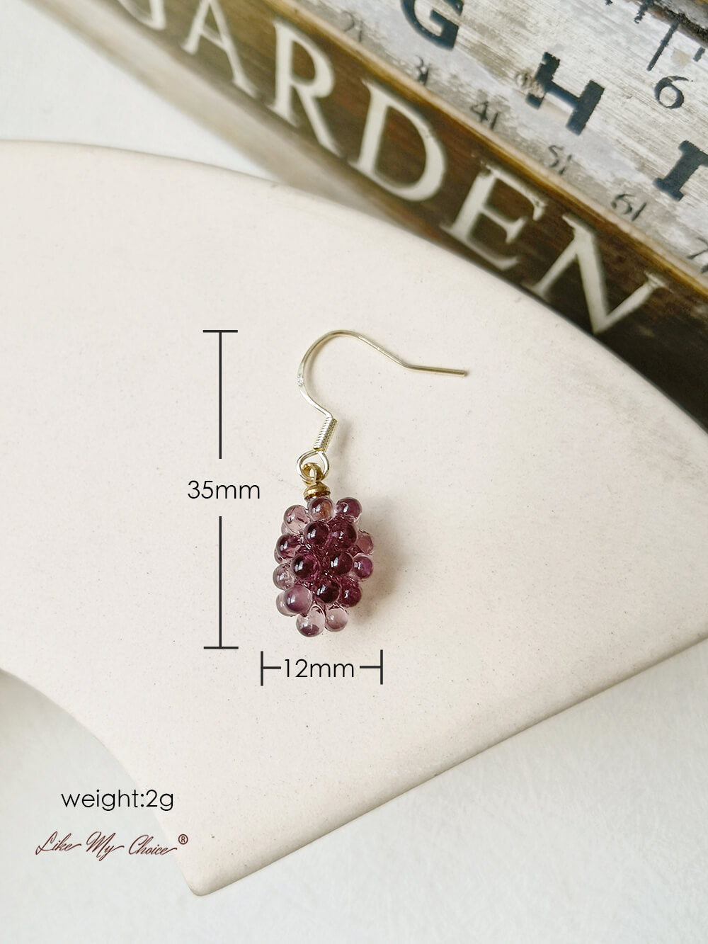 Purple Grape Earrings